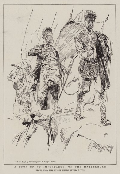 Een tour van geen belang, op de Matterhorn door Ettore Tito